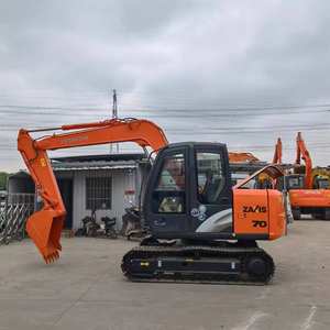 Miniexcavadora de 7 Toneladas con Cuchilla Topadora Hitachi ZX70 Usada, Excavadora Hidráulica sobre Orugas con Motor Isuzu Original, Certificado EPA CE - Product Image 6