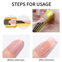 HONEY GIRL Fournitures pour la pose d'ongles : Gel UV souple et solide pour extension, compatible avec les flacons de vernis à ongles personnalisés