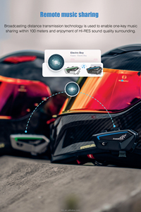 <span class=keywords><strong>FreedConn</strong></span> FX Fone de ouvido <span class=keywords><strong>Bluetooth</strong></span> para motocicleta, interfone ultra leve e fino, malha para networking com um clique, fone de ouvido econômico - Product Image 6