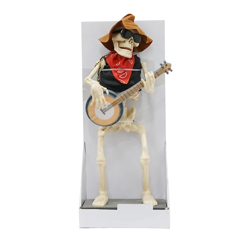Halloween trang trí animatronic ngoài trời nhân tạo Halloween con người đá Skeleton để bán