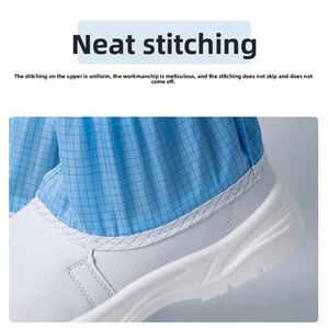 รองเท้าบูทหุ้มข้อสูงป้องกันไฟฟ้าสถิตย์, รองเท้าทำงานทำจากเหล็กน้ำหนักเบากันฝุ่นรองเท้าทำความสะอาด - Product Image 6