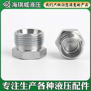 Conector Hidráulico de Acero Inoxidable Haiqiwei, Rosca Externa, Cono de 24 Grados, Tipo de Férula de Sellado - Product Image 4