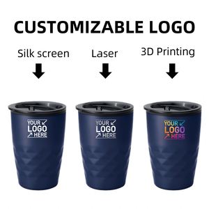 <b>Personalised</b> Office Home 11oz 320ml Stainless Steel Coffee Mug Custom logo Vacuum Double Wall Travel Gift Tumbler with Lid - Product Image 5