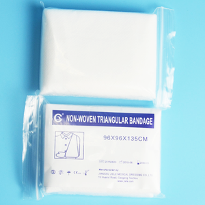 ผ้าพันแผลสามเหลี่ยมผ้าฝ้ายไม่ทอใช้ดูแลทางการแพทย์ออกแบบได้ตามต้องการ - Product Image 4