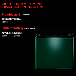 Motos à batterie interchangeable pour l'exportation, 72V 50km/h - Product Image 3