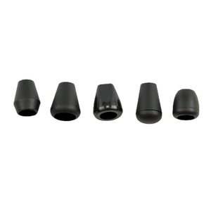 Embouts de cordon en plastique cylindriques noirs brillants à extrémité unique scellée, embouts de terminaison tubulaires creux <span class=keywords><strong>pour</strong></span> cordons de serrage - Product Image 3