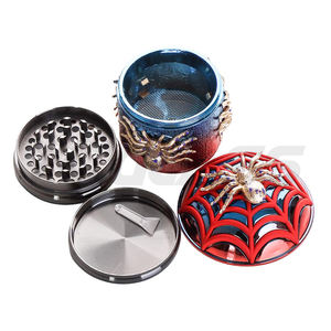 เครื่องบดสมุนไพรสำหรับสูบบุหรี่ ยี่ห้อ XY GLASS แบบพรีเมียม ดีไซน์สร้างสรรค์ รูปแมงมุมเล็ก ผลิตจากโลหะผสมสังกะสีและอะลูมิเนียม - Product Image 3