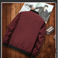 Veste d'automne et d'hiver pour homme, col montant, coupe-vent, manches longues, style décontracté et bomber, fabrication sur mesure