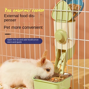 Premio di lusso automatico di coniglio di grande capacità gabbia di plastica montato piccolo distributore di cibo per <span class=keywords><strong>animali</strong></span> - Product Image 3