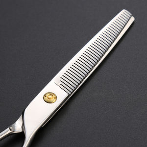 Tijeras DE ASEO canino esponjosas de 7,5 pulgadas 440C Recorte integral y adelgazamiento de dientes Tijeras para mascotas para novio - Product Image 4