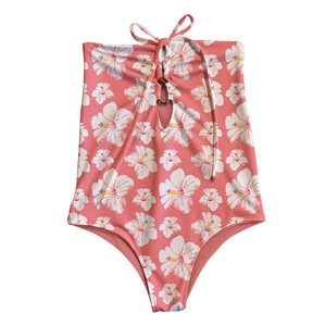 Traje de Baño Enterizo de Verano 2026 para Mujer, Estampado Floral Hawaiano, para Niñas, Adolescentes y Damas, sin Mangas - Product Image 5
