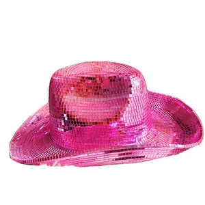 粉色迪斯科球镜球牛仔帽芭比灵感限量版