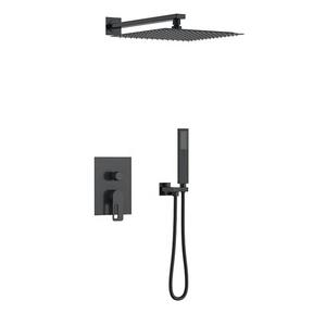 <span class=keywords><strong>Douche</strong></span> de pluie murale dissimulée en laiton brossé doré à poignée unique, avec mitigeur en céramique, <span class=keywords><strong>pour</strong></span> salle de bain de villa moderne de luxe - Product Image 4