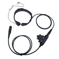 Headset Mikrofon PTT Earphone Volume Dapat Disesuaikan untuk Motorola Walkie Talkie Model APX2000-DP4400 DP4401 DP4801 DP4600 Cakupan Global
