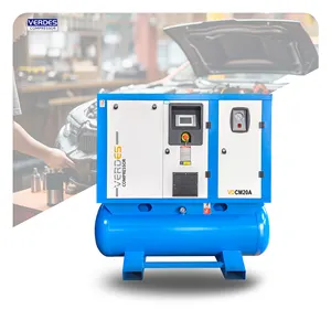 Compresseur d'air potable Gonfleur de pneu portable tout-en-un à entraînement électrique Compresseur d'air portable avec sécheur/filtre/réservoir