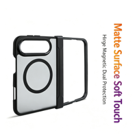 Coque de téléphone pour iPhone Duo, texture mate, magnétique, couverture complète de l'appareil