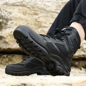 Nuevas botas de seguridad antideslizantes resistentes al desgaste botas de seguridad con punta de acero inferior de goma - Product Image 2