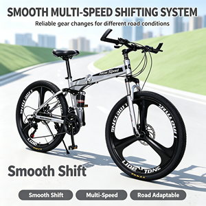 Bicicleta de Montaña Plegable de Acero, 21 Velocidades, Horquilla de <span class=keywords><strong>Suspensión</strong></span>, 27 Pulgadas, Usada, de <span class=keywords><strong>Segunda</strong></span> <span class=keywords><strong>Mano</strong></span>, Precio Económico - Product Image 1