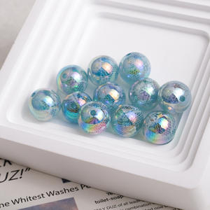 Perles acryliques motif dentelle imprimée gelée pour collier et bracelet à bricoler soi-même bijoux décorer vos propres pièces conception de perle imprimée unique - Product Image 2