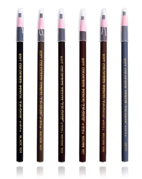 5色利用可能ピーリングプル眉毛鉛筆高品質防水永久眉毛鉛筆
