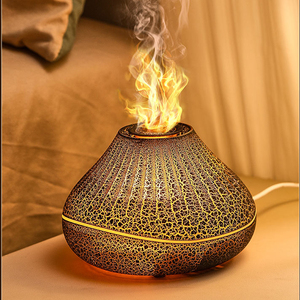 Nuevo 160ml Mini Usb Fire Humidificadores Habitación Hoguera Luz de llama volcánica Humidificadores de aire Difusor de llama Humidificador Enchufe USB Hotel - Product Image 6