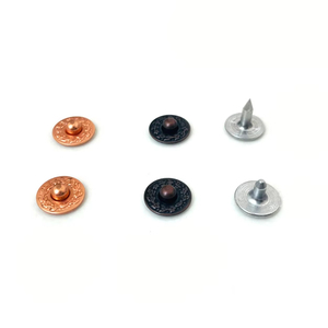 Rivets de jeans personnalisés avec logo, rivets en métal de laiton embossé, boutons en fer, rivets en cuivre antique - Product Image 4
