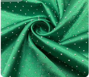 Kain Satin kristal dengan manik-manik berlian imitasi untuk gaun malam pernikahan mode & pakaian pesta - Product Image 2