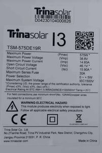 Paneles Solares Monocristalinos Trina Vertex TSM-DE19R de 565w 570w 575w 580w 585w con la Mejor Oferta, Disponibles en Stock - Product Image 2