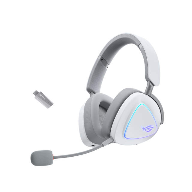 ROG Prism 2 Wireless Over-Ear Lightweight Gaming Headset Tri-Mode Connection FPS Virtual 7.1 Surround Sound RGB Player Nation