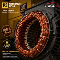 Groupe électrogène diesel silencieux 300kW 400kW 500kW, moteur Caterpillar, triphasé 220V 380V, alternateur Leroy Somer, pour usage industriel