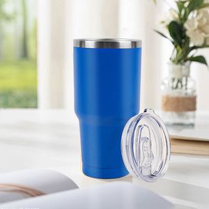 Vaso Térmico de Acero Inoxidable de 30oz para Café, al por Mayor, con Popote, para Impresión Láser - Product Image 4
