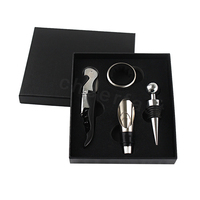 Kit tire-bouchon décapsuleur en métal pour vin, en acier inoxydable, avec accessoires et outils pour bouteilles de vin, personnalisable pour marque privée, très demandé