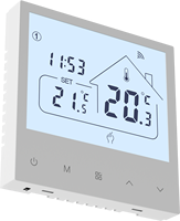 Termostato Programable para Caldera con Retroiluminación Automática, Protección Contra Heladas, Memoria de Temperatura, para Unidades de Calefacción