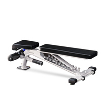 Banc de musculation professionnel commercial pour presse à la barre, utilisation domestique, réglable, avec chaise intégrée pour haltères en métal, rack multifonction