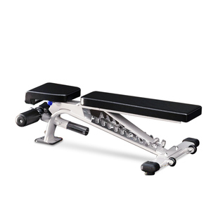 Banco de pesas profesional comercial para press de banca, uso doméstico, ajustable, integrado, de metal, con silla para mancuernas y rack multifunción - Product Image 3
