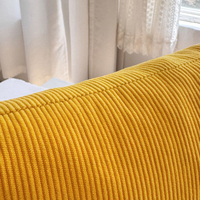 Coussin de dossier en velours côtelé, doux et confortable, décoratif, pour soutien lombaire, idéal pour canapé, lit, chaise de bureau, ou usage domestique.