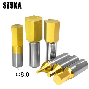 Stuka pulgadas 6,35 1/4 "5/16" CT08 HSS-herramienta de brochado rotativa de estaño cortador de perforación 8mm vástago hexagonal interior para acero - Product Image 2