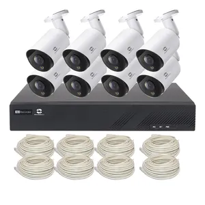 GWSECU 8CH 4K PoE Hệ Thống <span class=keywords><strong>Camera</strong></span> An Ninh Gia Đình, 5MP HD Có Dây Bullet PoE Máy Ảnh Ngoài Trời 8CH NVR K885L - Product Image 1