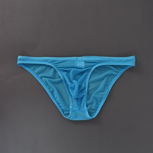 Calzoncillos Triangulares de Malla Transparente para Hombre, Ropa Interior Sexy de Seda Helada de Talle Bajo para Moda <span class=keywords><strong>Gay</strong></span> y Discoteca - Product Image 6