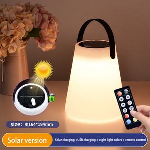 Lámpara de Mesa Portátil para Exteriores, Multifuncional, con Energía Solar, LED, para Camping y Jardín - Product Image 6