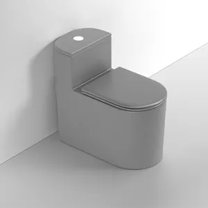 2022 new trend colore grigio opaco bagno in ceramica wc ciotola comò sedile del water