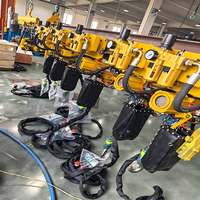 Palans pneumatiques à chaîne robustes avec protection contre les surcharges, palans pneumatiques homologués ATEX pour environnements explosifs
