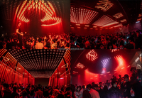 Plafonnier LED 3D en forme de gourde, 60 pixels, DMX512 Artnet, éclairage de scène disco pour boîte de nuit, bar, KTV, événementiel et location