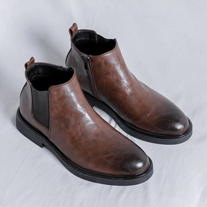 Chaussures décontractées noires - Style bout rond - Bottes Marten - Bottes montantes à tige basse - Product Image 2