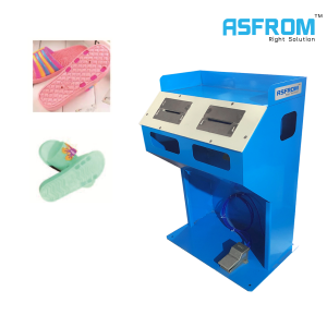 Máquina de fijación de correa neumática para zapatillas de 4 agujeros y 6 agujeros, fácil operación con diseño maestro, <span class=keywords><strong>mesa</strong></span> inclinada, ahorro de mano de obra - Product Image 1