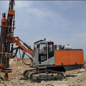 Foreuse hydraulique complète sur chenilles HJH B9 pour forage par percussion directe (DTH) |   140 kW, 110 150 mm, 32 m de profondeur |   Machine de dynamitage pour carrières et mines en terrasse ouverte - Product Image 1