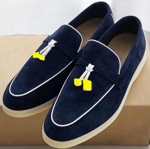 Nuove <span class=keywords><strong>Scarpe</strong></span> da <span class=keywords><strong>Donna</strong></span> in Vera Pelle di Vacchetta, Mocassini Comodi con Stampa, Slip-On per Autunno e Inverno - Product Image 2