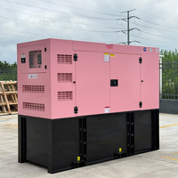Générateur diesel triphasé OEM 80 kW 100 kVA, groupe électrogène silencieux de type ouvert 75 kW 80 kVA avec ATS, refroidissement par eau, en veille