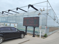 Serre à film multi-travées hydroponique à haut rendement pour la laitue, les tomates et les fraises-Système automatisé et économe en énergie