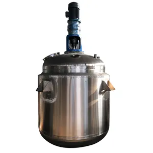 stainless steel double jacketed vessel agitated continuous stirred reaction kettle